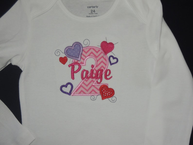 Love Heart Personalized Baby Girl/'s First Birthday Bodysuit Tutu Set 1st 2nd also available