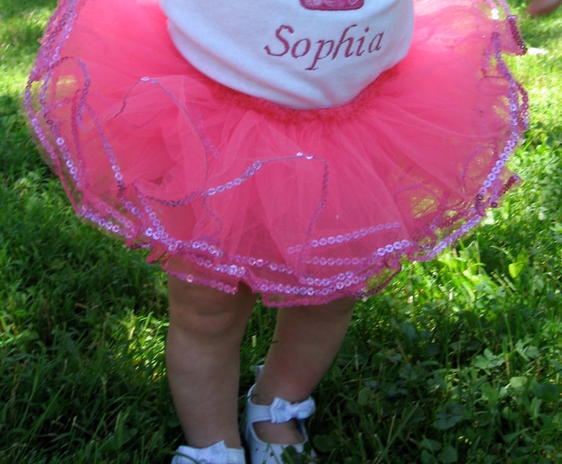 Love Heart Personalized Baby Girl/'s First Birthday Bodysuit Tutu Set 1st 2nd also available