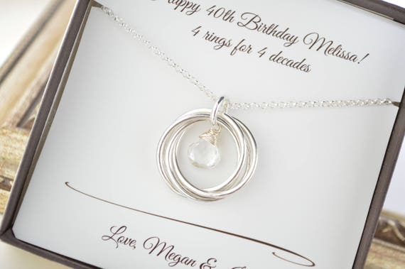 40th birthday jewelry ideas for wife