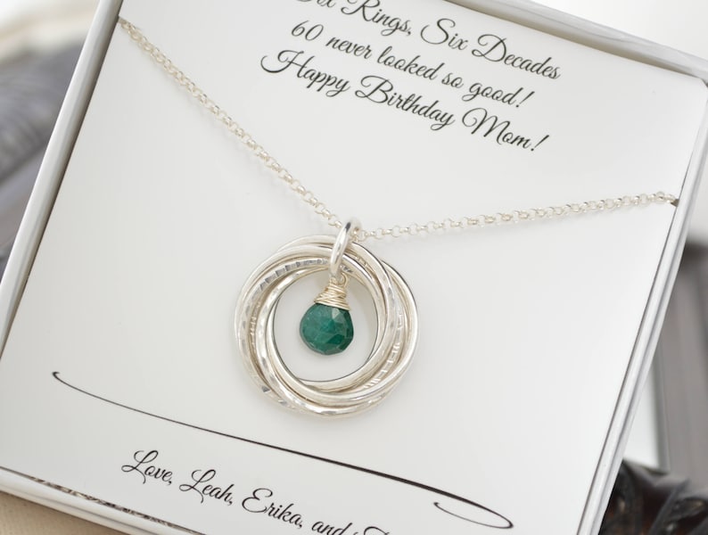 60th birthday jewelry for mom
