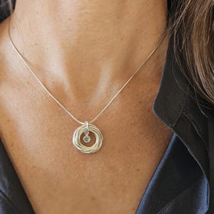 Cadeaus 50e verjaardag voor vrouwen, zilveren ketting, cadeau 5e verjaardag voor haar, cadeaus 50 jaar voor vrouwen, cadeau-ideeën 50e verjaardag