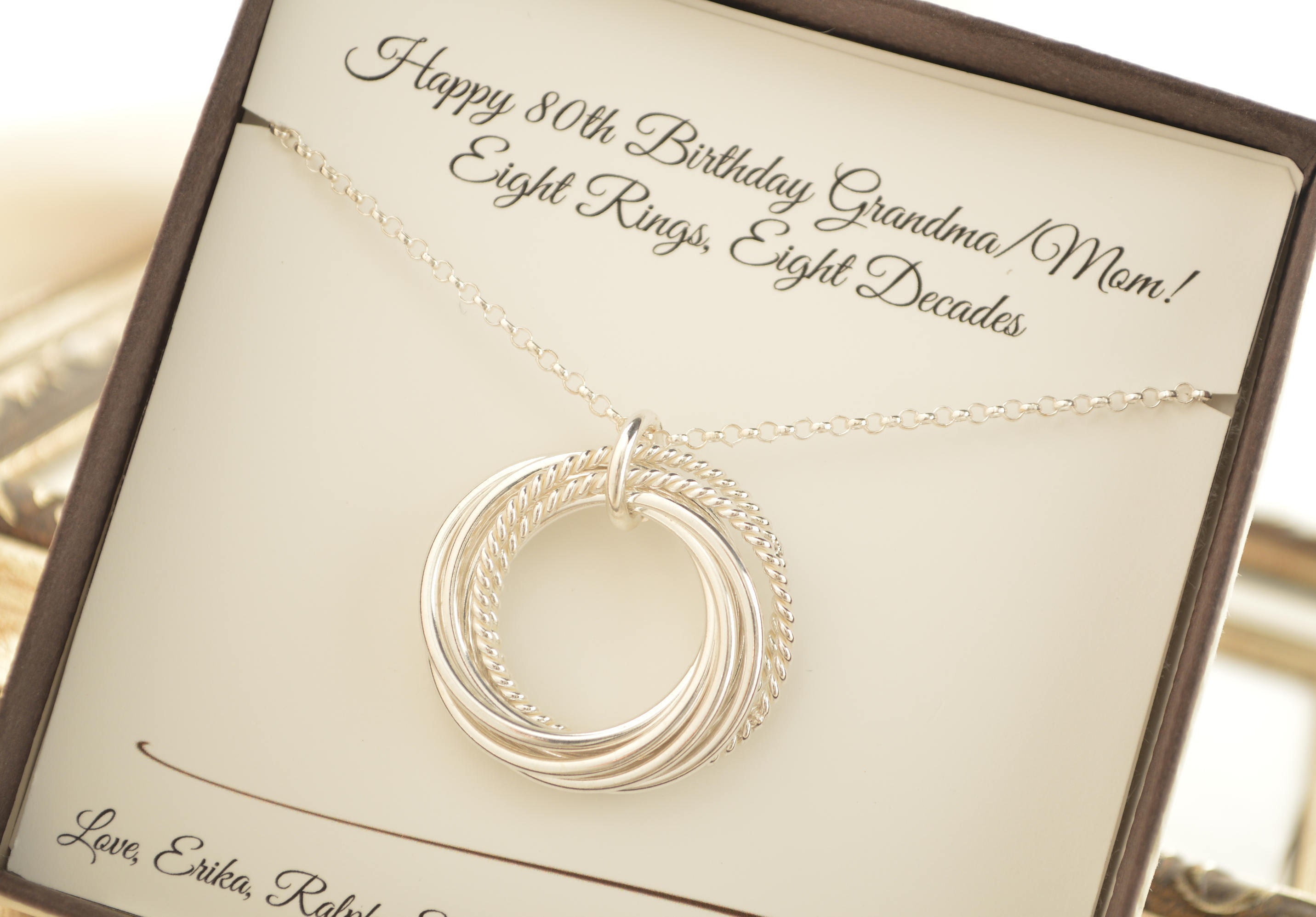 80th Birthday Milestone Birthstone Necklace - Mid Size – Amy Friend Jewelry