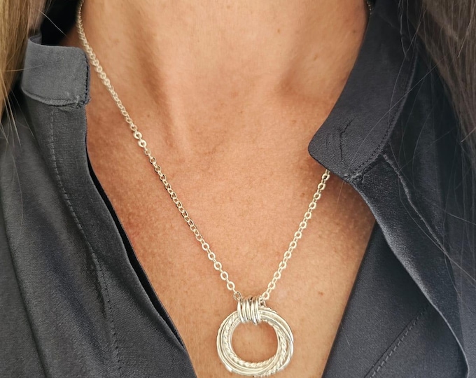 75th Birthday Gifts for Women, 75th Silver Necklace for Her, 75th Gift Ideas for Mom, 75th Gift for Her, Birthday Gifts for Wife Sister