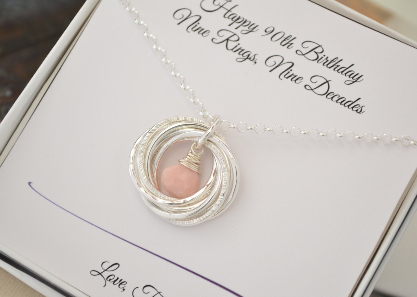 Jewelry for mother Gift for mother and grandmother necklace 90th