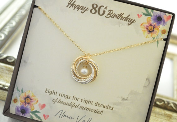 Personalised 80th Birthday Necklace By Sophie Jones Jewellery |  notonthehighstreet.com