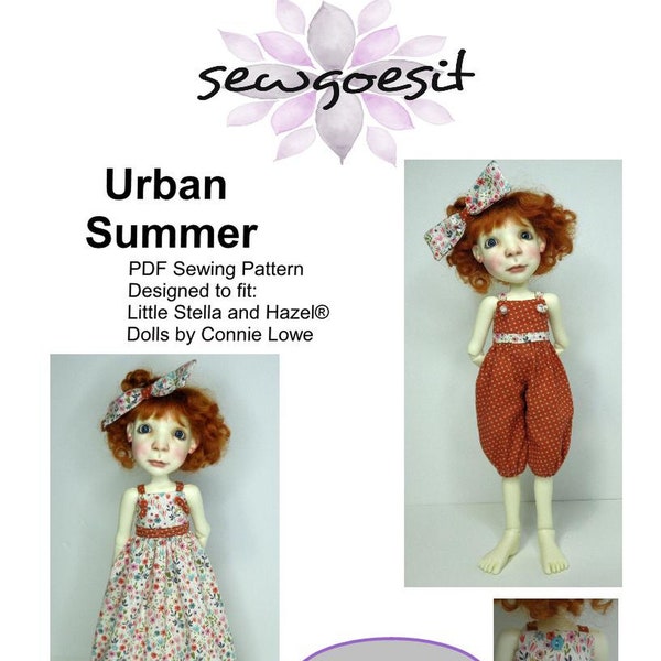 Urban Summer PDF Pattern for 12" Little Stella by Connie Lowe