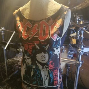 Ladies Heavy Metal Rock and Roll Tank Top Acdc Highway to Hell DIY ...