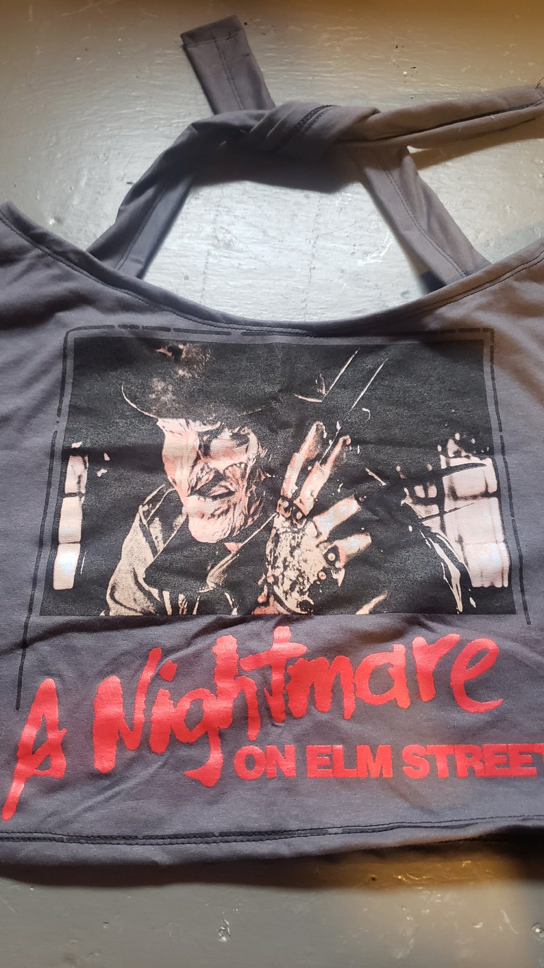NIGHTMARE ON ELM Street ladies crop top band shirt available in many sizes image 3