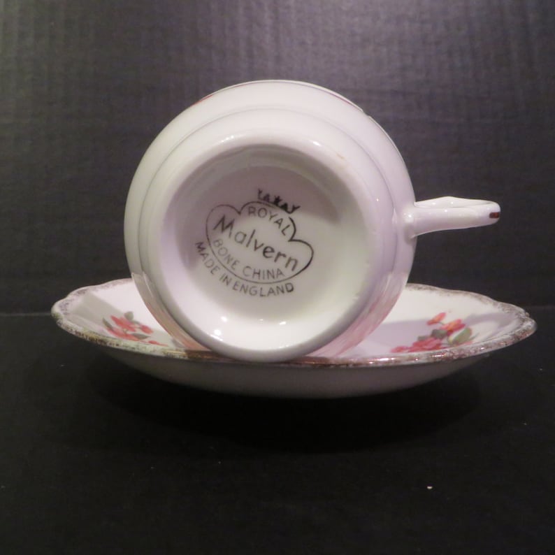 Royal Malvern English Bone China Made in England Tea Cup and Saucer