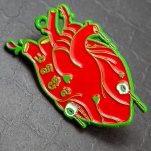 Some Bodies Anatomical Heart Gurokawaii Enamel Pin