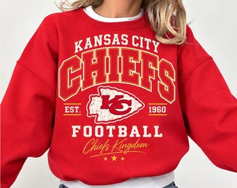 Kansas City Chiefs Shirt, Football Graphic Tee, Chiefs Sweatshirt, Kansas City Football Shirt, Game Day Top, Football Fan Gift
