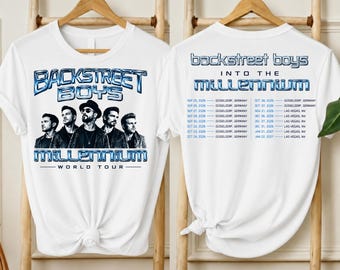 Backstreet Boys Tour Shirt, Millennium World Tour Tee, 90s Boy Band Shirt, Y2K Music Tee, Concert Fan Shirt, Vintage Pop Shirt