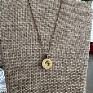 20 mm Brass Bullet Necklace With Copper