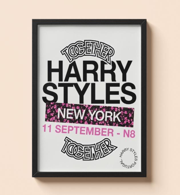 Harry Styles Poster New York - Etsy