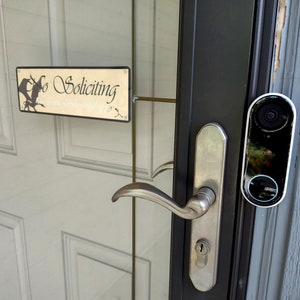 Geeky No Soliciting Sign