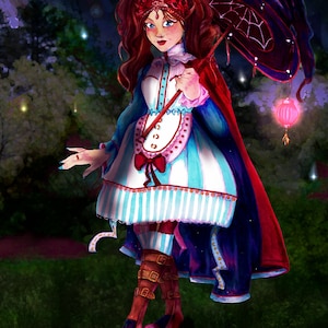 Harbinger of the Stars - 5x7, 8x10, or 11x14 Print - Fantasy Wall Art Print