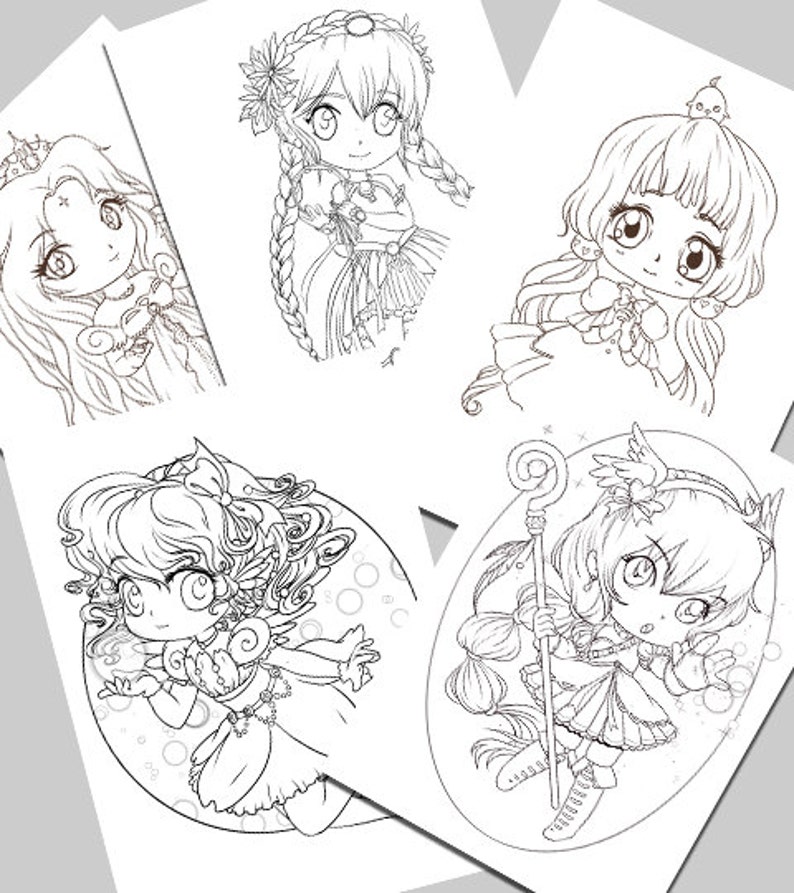 Super Cute Printable Coloring Pack 1 - Etsy