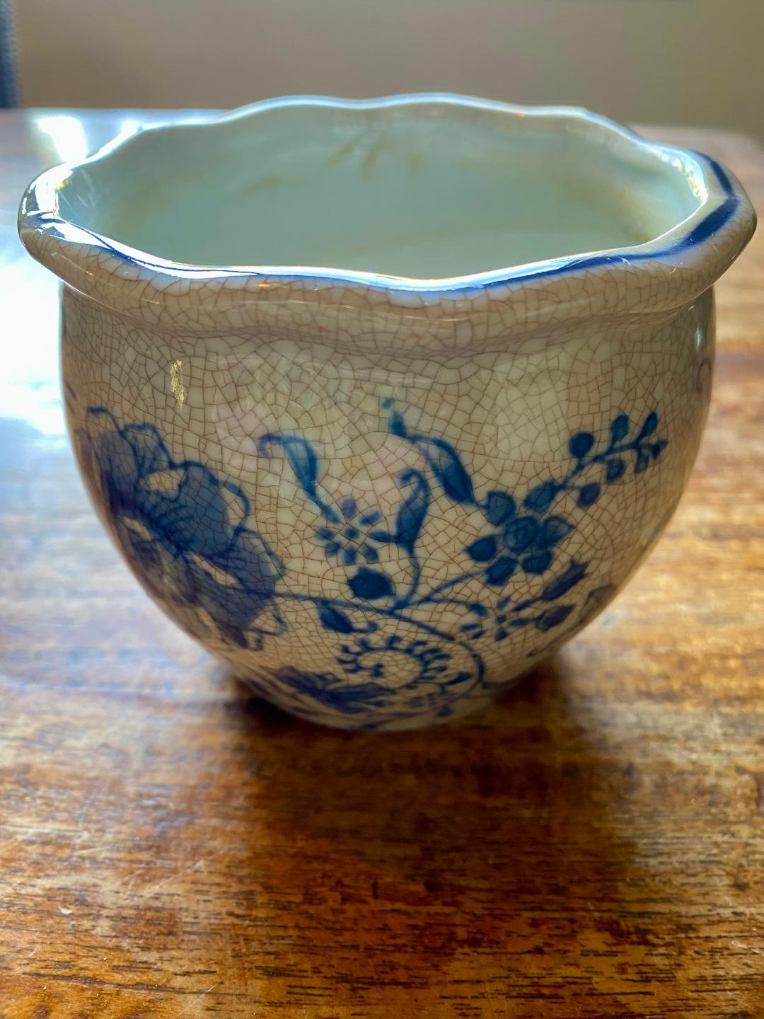 Vintage Chinoiserie Cachepot - Etsy