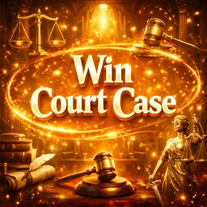 WIN IN COURT spell, Legal Victory Ritual, Justice Spell, Favorable Judgment, Same Day Casting