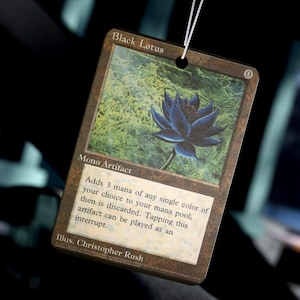 High Fantasy Card Car Air Freshener | Vintage Artifact Design
