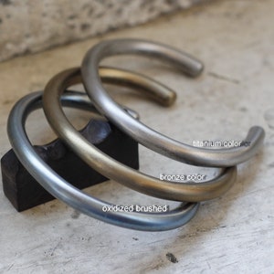 3-12mm Titanium cuff bracelet,  solid grade 2 titanium bracelet,  handmade titanium jewelry, man and women titanium bangle