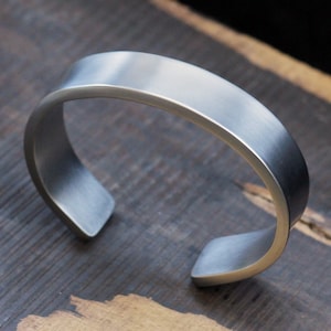 20mm x 4mm wide and thick, heavy Titanium cuff bracelet,  solid grade 2 titanium bracelet, handmade titanium jewelry, men and women bangle