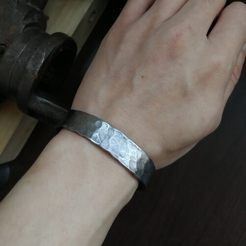 Titanium cuff bracelet, anodized handmade hammered sanding shops antiqued, solid grade 2 titanium bracelet, titanium jewelry, men and women bangle