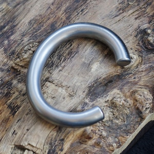 10mm,12mm Titanium cuff bracelet,  solid grade 2 titanium bracelet,  soft Matte brushed, handmade jewelry, man and women titanium bangle