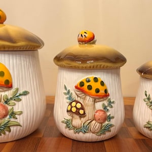 Merry Mushroom Canister Sears - Etsy
