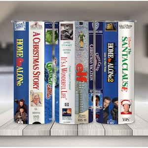 Christmas Movie VHS 20oz Skinny Tumbler Wrap