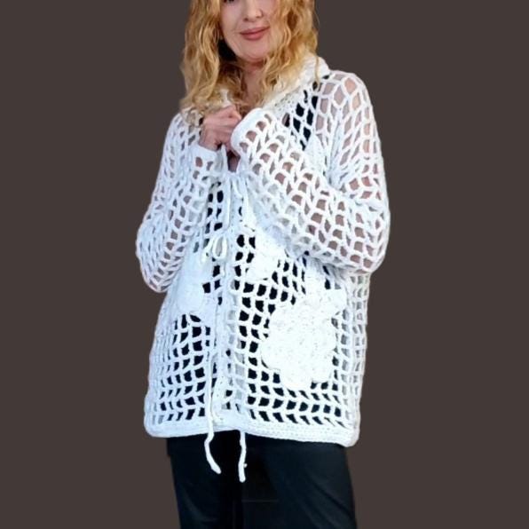 GRACE KARIN Cardigan Femme Manches Courtes – Tricot Col V Boutons Contraste Bord Décontracté Élégant Printemps Été