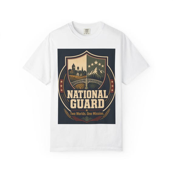 National Guard Shield design T-shirt | Military emblem tee