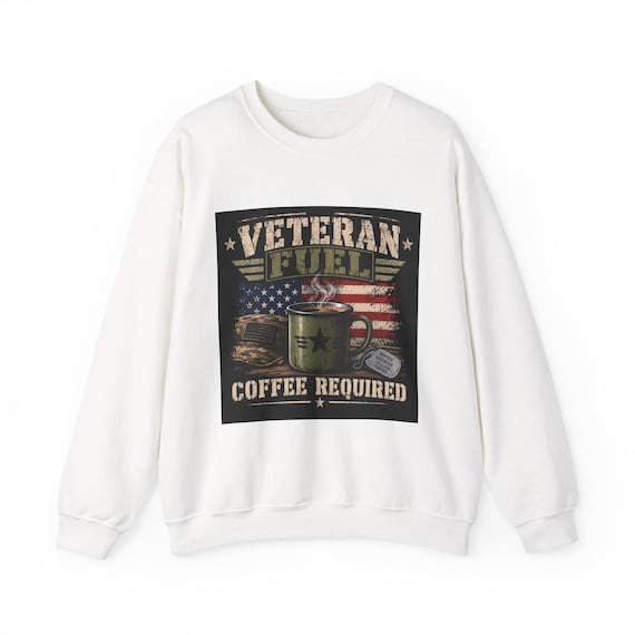 Veteran Fuel Coffee Required Sweatshirt | American Flag Military Coffee