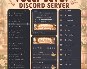Cottagecore Discord Server: Cozy Cafe Design, Ready to Use Community (Digital Download)