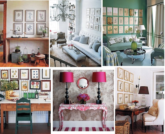 BOTANICAL PRINT Horticole 8x10 Botanical Art Print 33 Beautiful