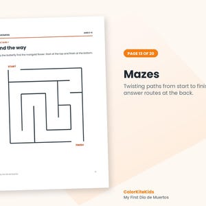 May include: A printable activity page titled Find the way with a black line maze for children. The text reads ColorKiteKids, Ages 3-5, Maze Level 1, and Help the butterfly find the marigold flower. Start at the top and finish at the bottom.