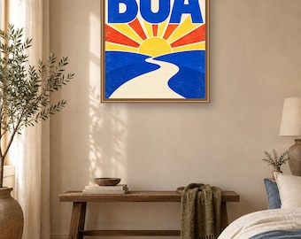 Bua Irish Victory Print, Colourful Typography Wall Art, Digital Download