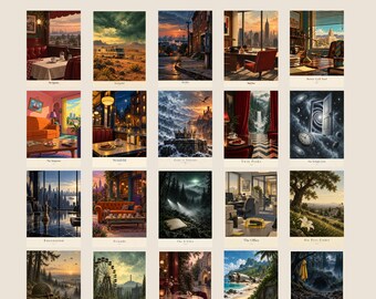 20 Iconic TV Series Posters, A2 Full Colour Art Pack, Digital Download