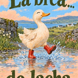 Konsttryck med irländsk anka – Humoristisk väggkonst (digital nedladdning i A3-format) bild 3