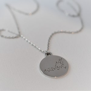 Biolojewerly -  Stainless Steel Oxytocin Love Molecule Science Biology Chemistry Psychology Necklace