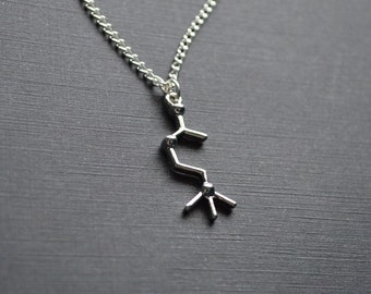 Biolojewerly -  Acetylcholine Neurotransmitter Molecule Necklace