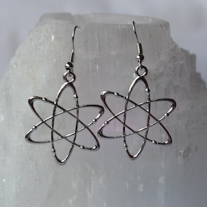 Biolojewelry - Atom Molecule Science Biology Chemistry Phsyics Earrings