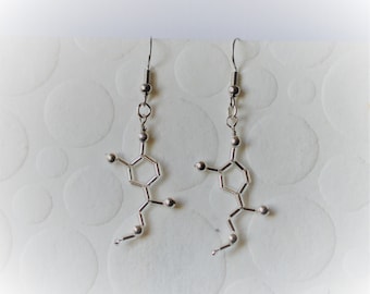 Biolojewelry - Mini Adrenaline Science Biology Chemistry Anatomy Hormone Earrings