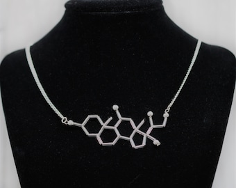 Biolojewelry - Cortisol Molecule Necklace