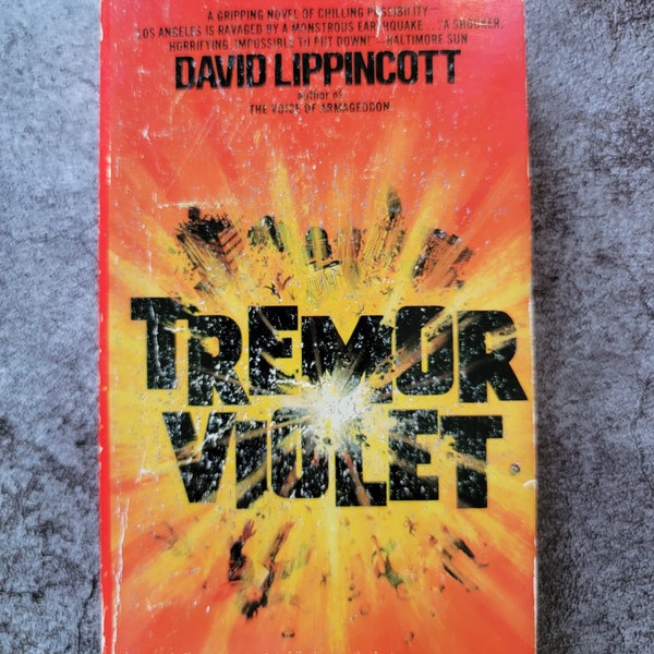 Tremor Violet by David Lippincott Vintage Paperback 1976