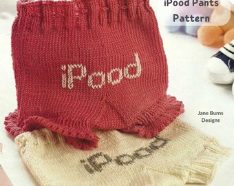 iPood Nappy Soaker Pants Knitting Pattern DOWNLOAD