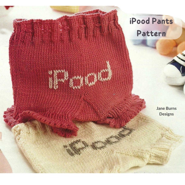iPood Nappy Soaker Pants Knitting Pattern DOWNLOAD