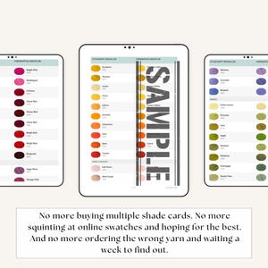 Stylecraft Special DK to Yarnsmiths Create DK Shade Match Guide (PDF Download)