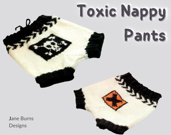 Toxic Nappy Pants, Soakers Knitting Pattern DOWNLOAD