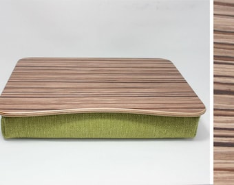 Bandeja de cama para computadora portátil de madera / Mesa de iPad verde oliva / Bandeja de servicio / Bandeja de desayuno / Bandeja de almohada / Soporte para computadora portátil Verde oliva